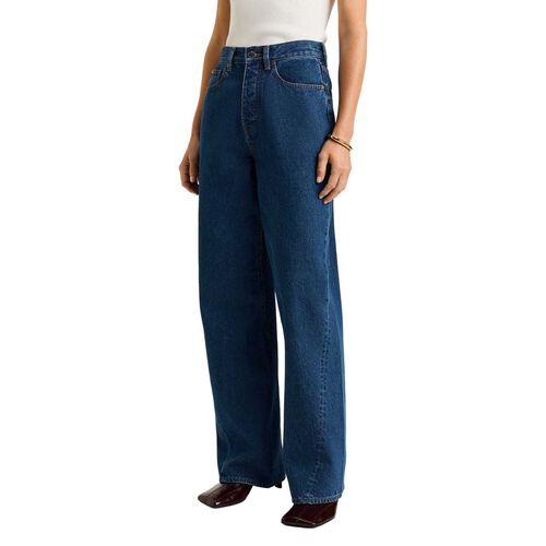 Veronika Maine Cotton Denim Relaxed Leg Jean